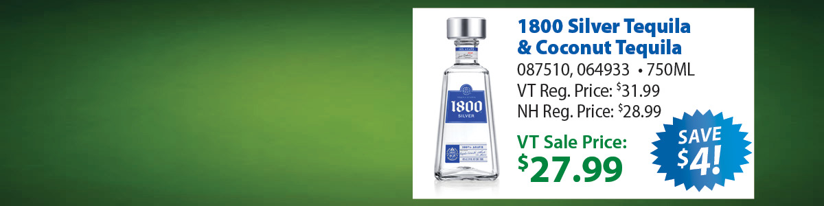 1800 Silver Tequila & Coconut Tequila 750ML