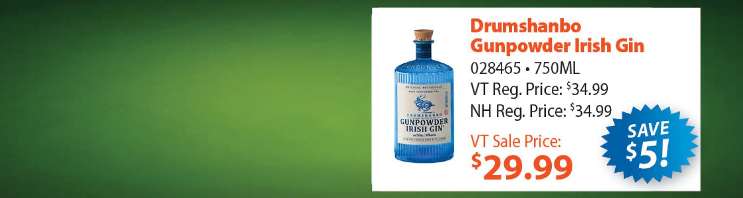Drumshanbo Gunpowder Irish Gin 750ML