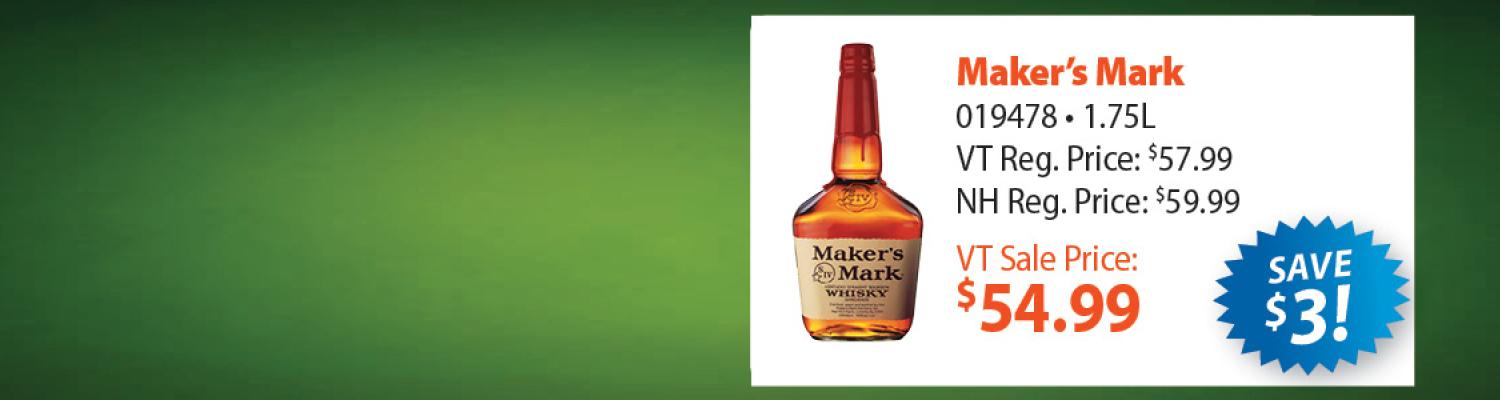 Maker's Mark Bourbon Whiskey 1.75L